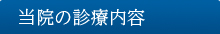 当院の診療内容